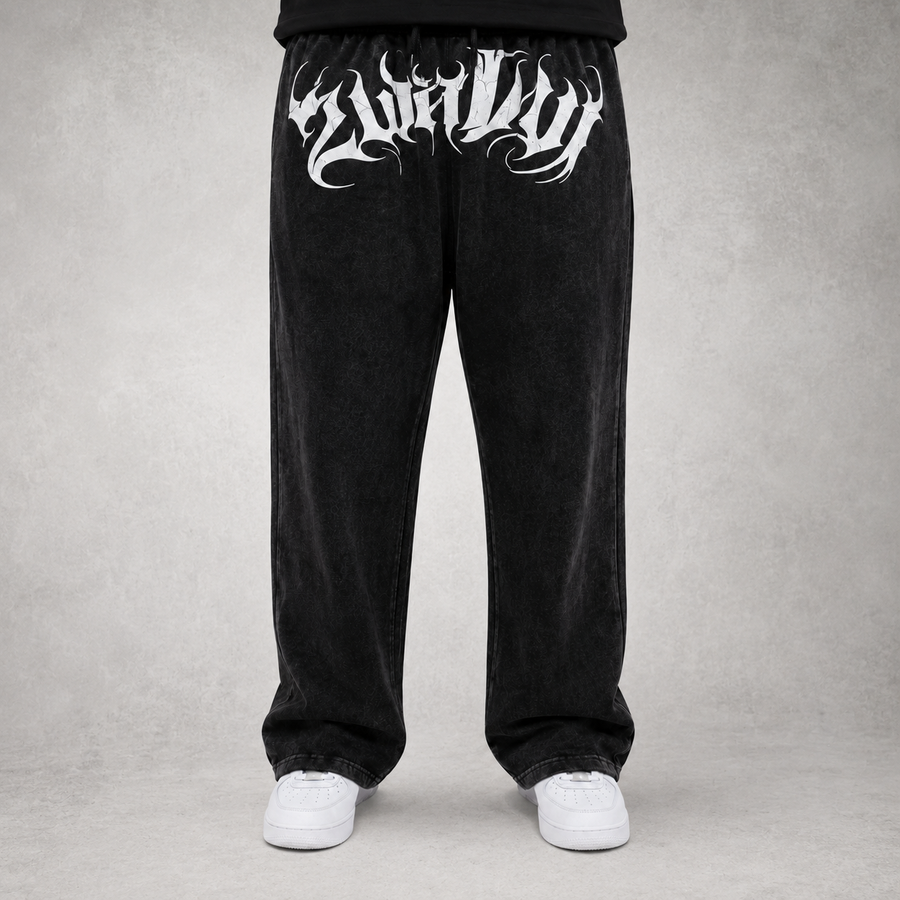 2WAVY - “Black Wash Essential Sweats”