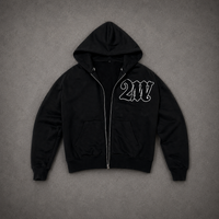 2WAVY - "Noir Zip-Up"