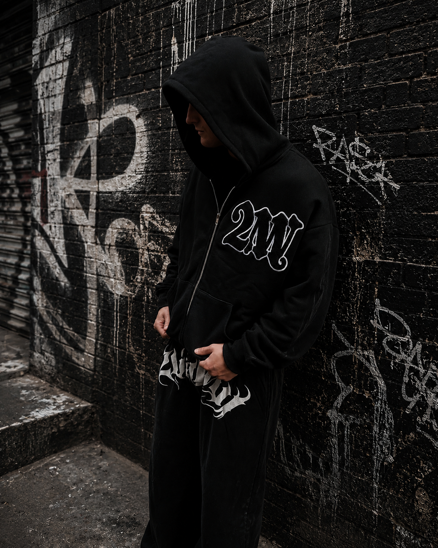 2WAVY - "Noir Zip-Up"