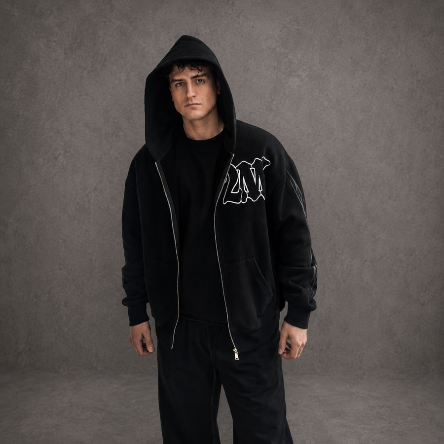 2WAVY - "Noir Zip-Up"