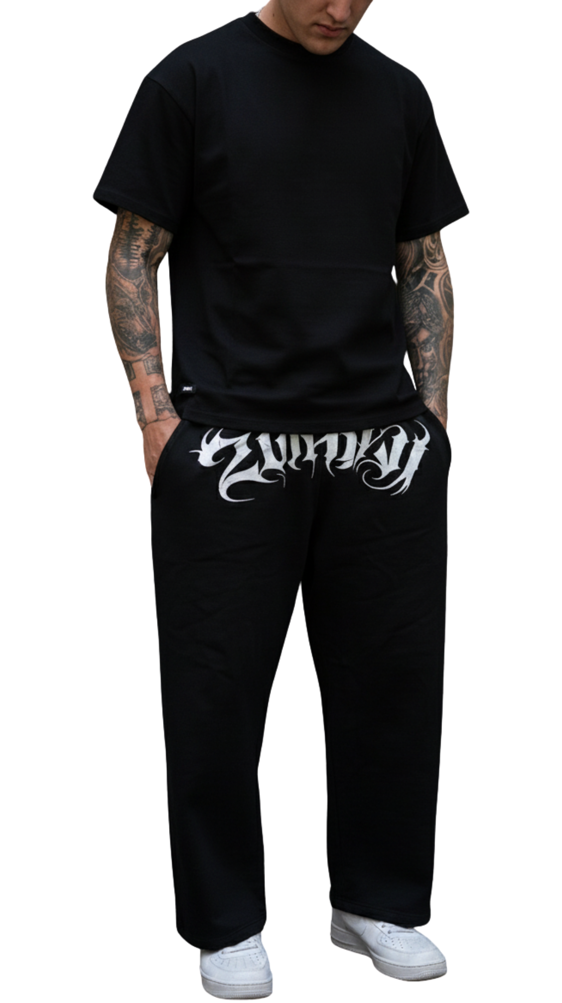 2WAVY - “Black Wash Essential Sweats”