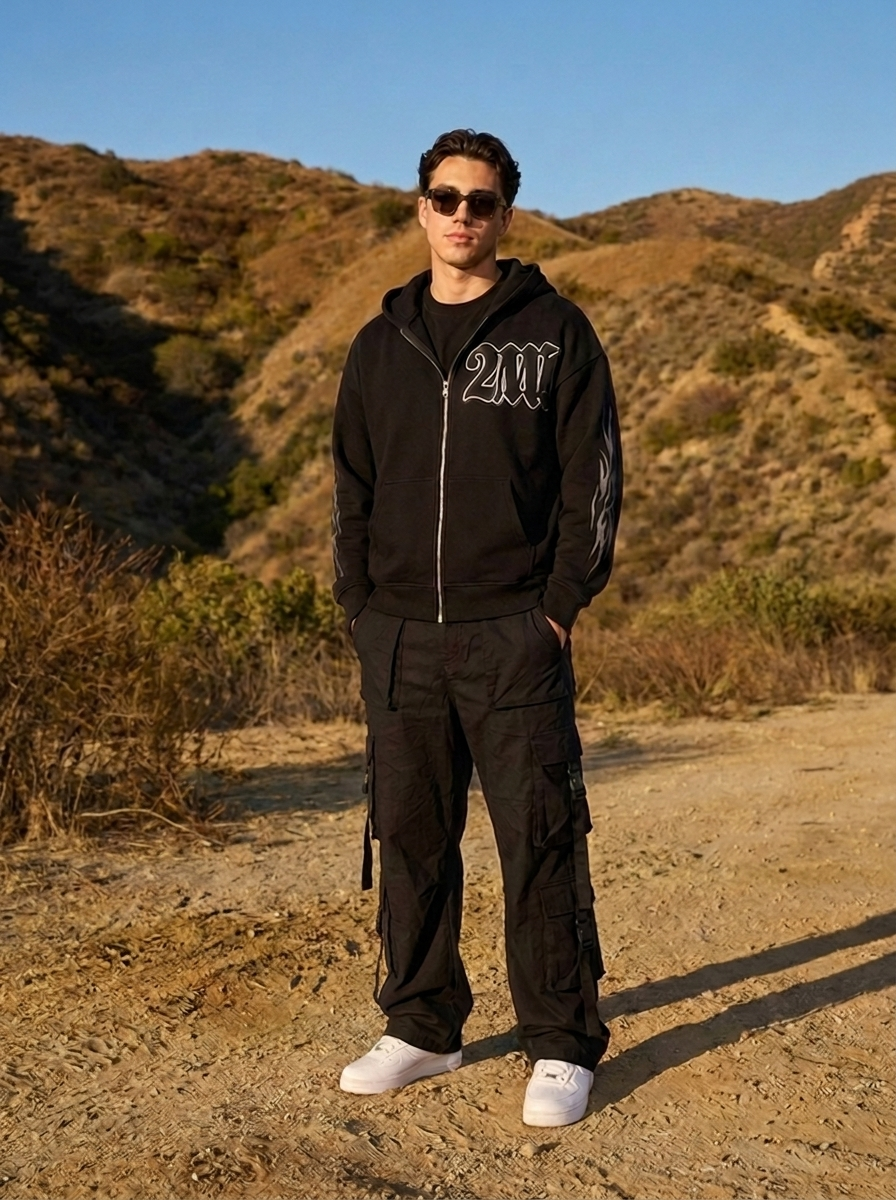 Noir Zip-Up